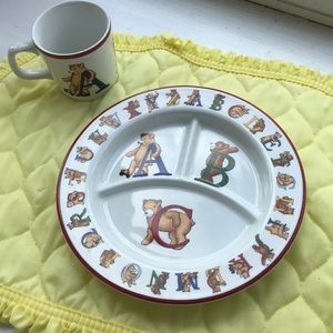 Baby dish and mug